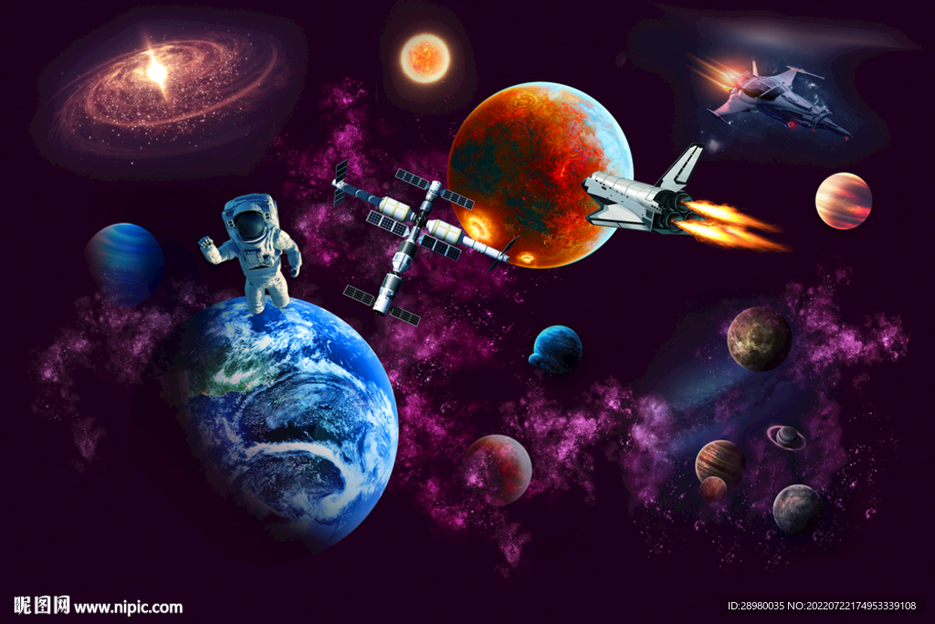 宇宙星球宇航员