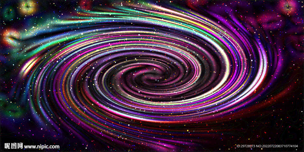 彩色星空旋涡