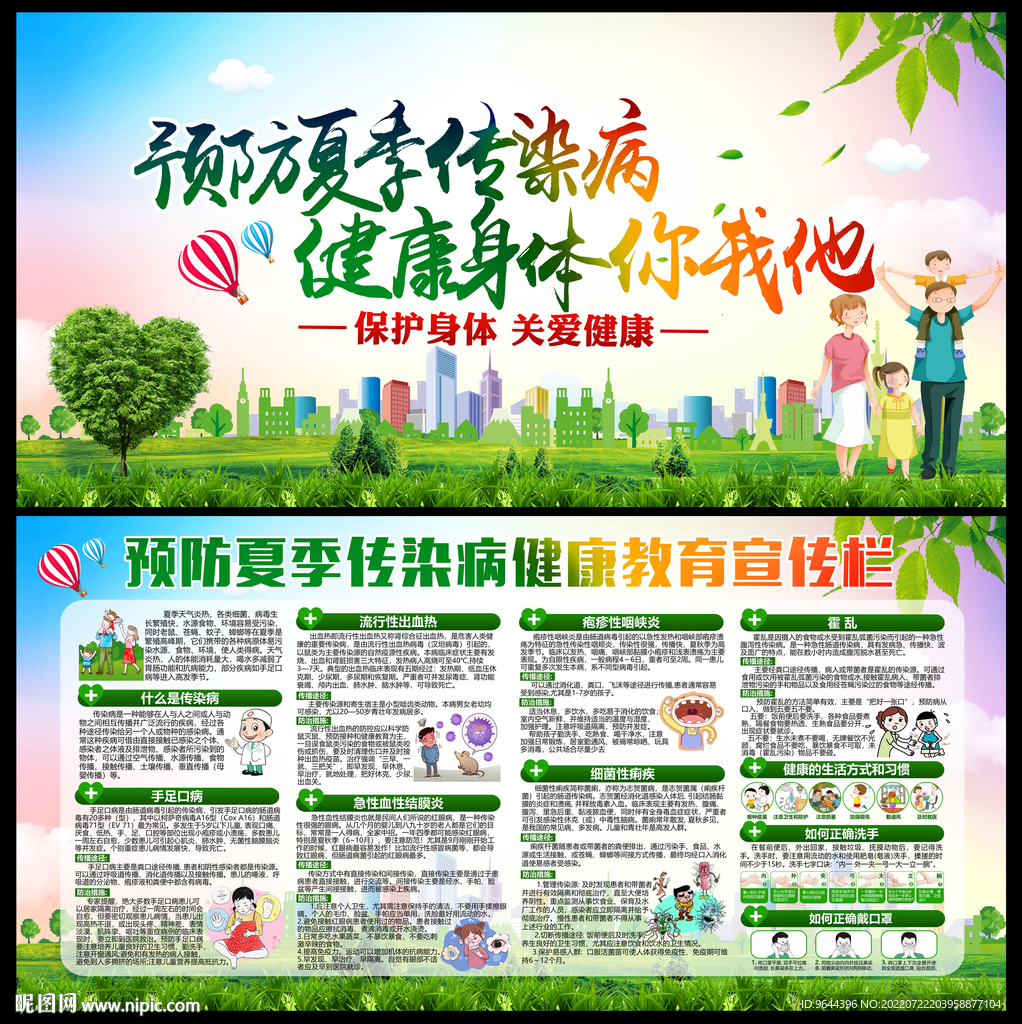 夏季传染病展板及宣传栏