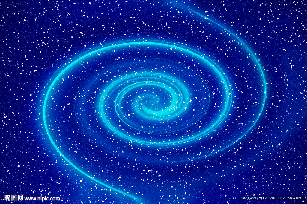 旋涡蓝色星空