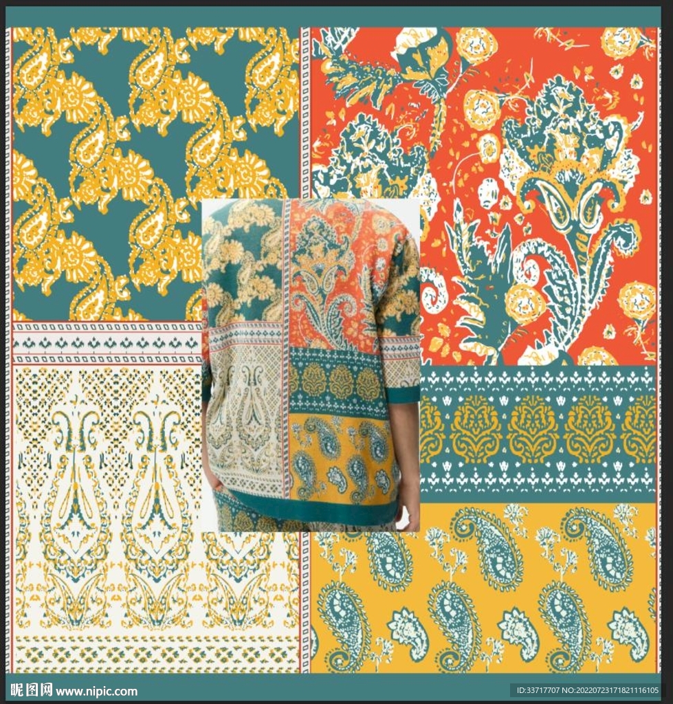 大牌 腰果 拼接