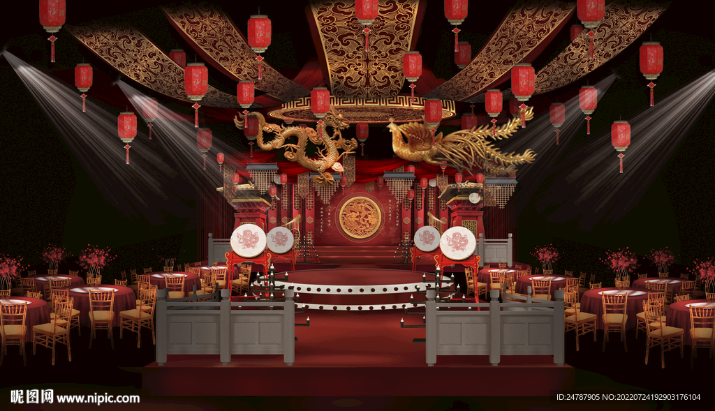 中式宫廷龙凤婚礼