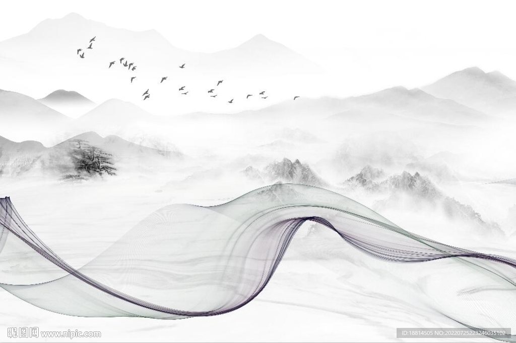 简约现代轻奢背景墙