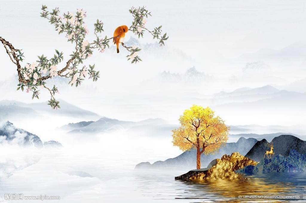 简约现代背景墙