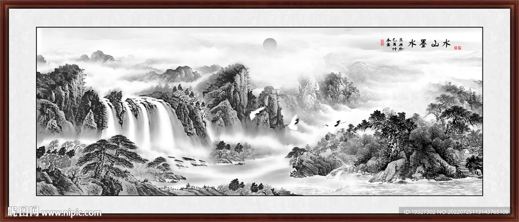 意境现代水墨画