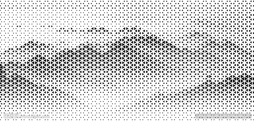 大幅新中式山水渐变激光镂空