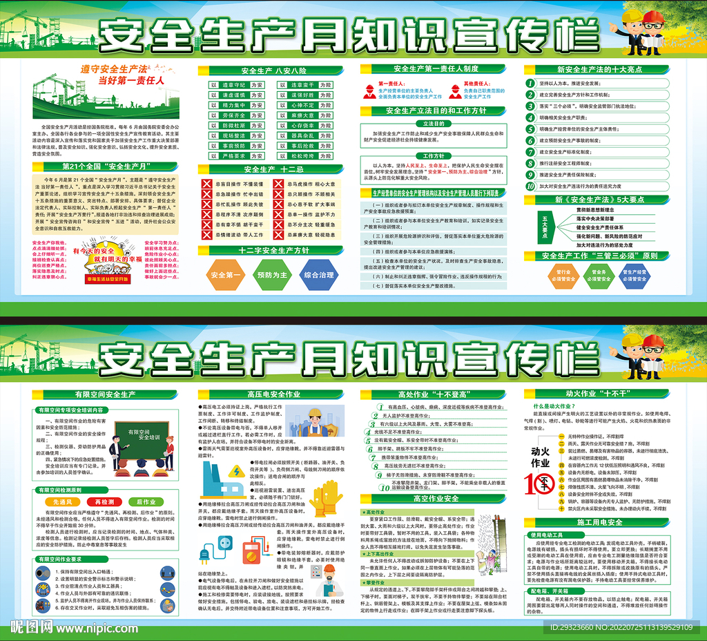 安全生产月展板