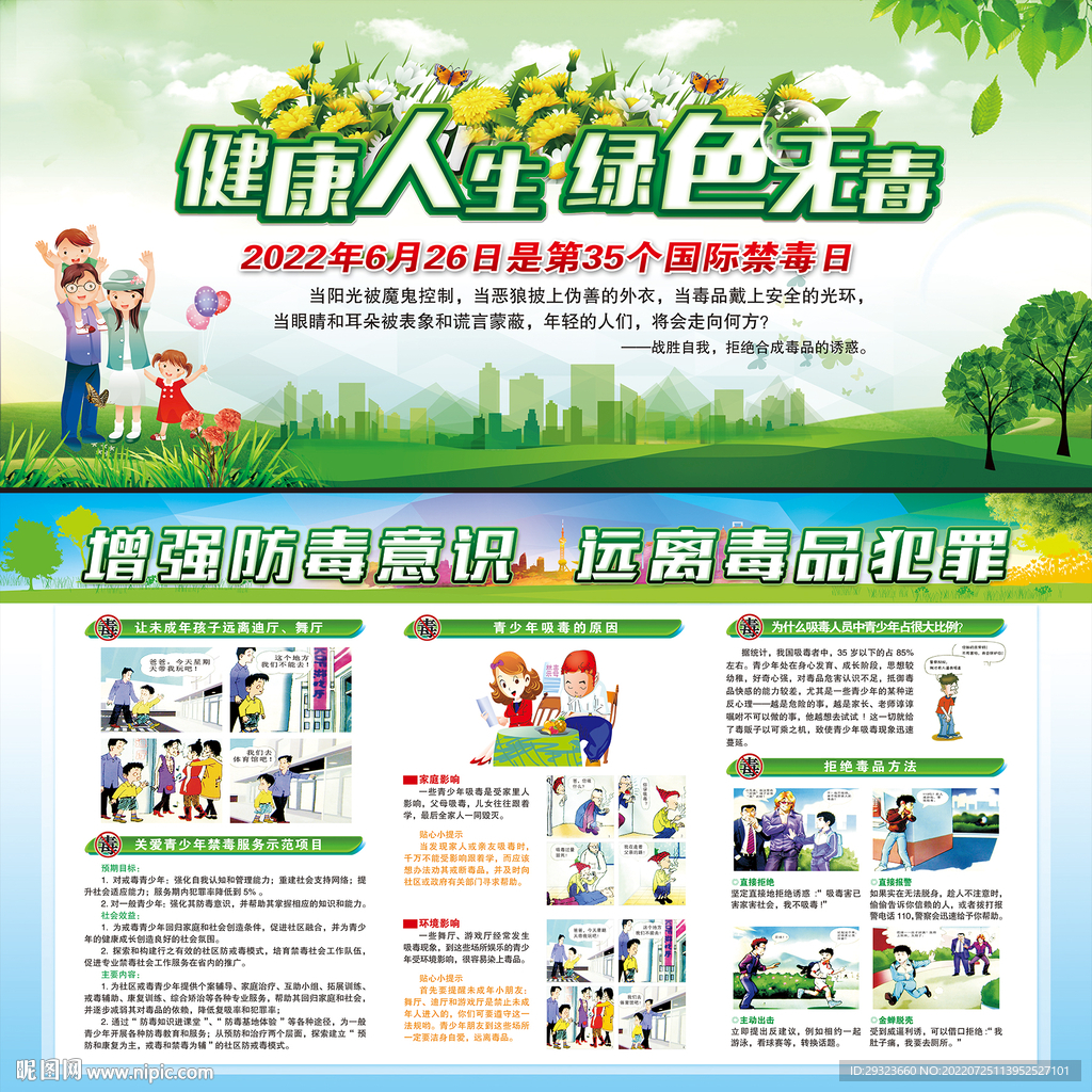 禁毒宣传展板