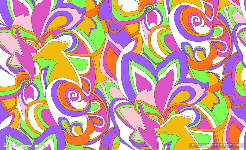 几何花