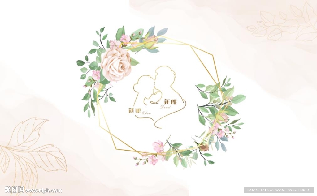 婚礼展板