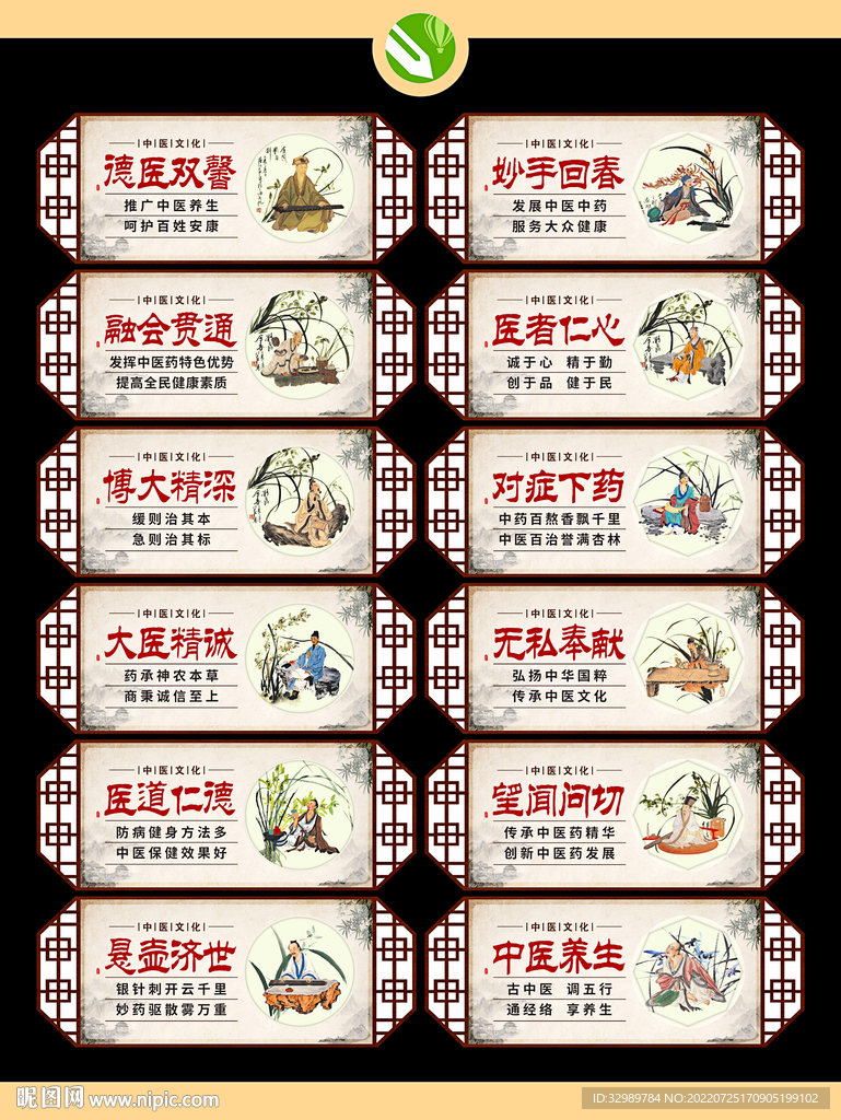 中医养生展板