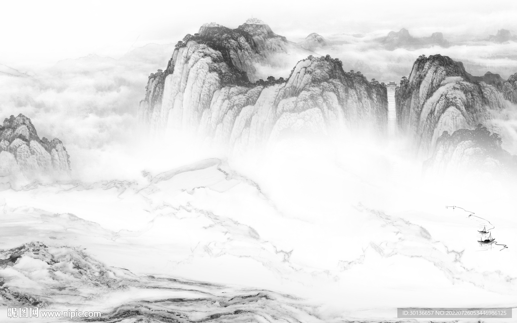 电视新灰色山水画 TiF分层