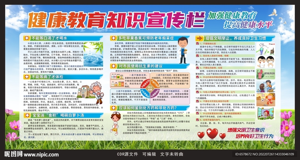 健康教育宣传栏