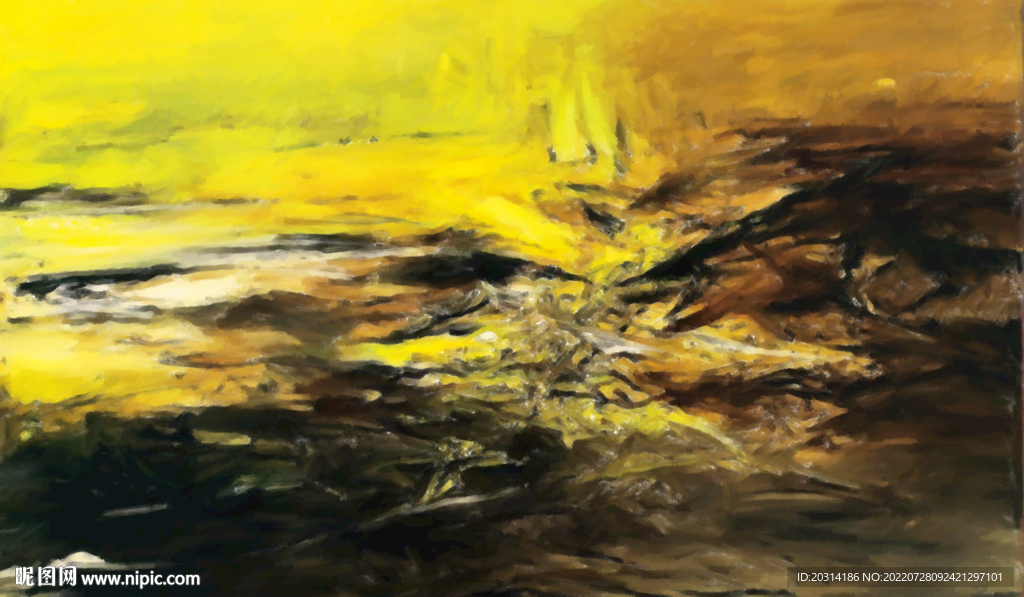 赵无极抽象油画