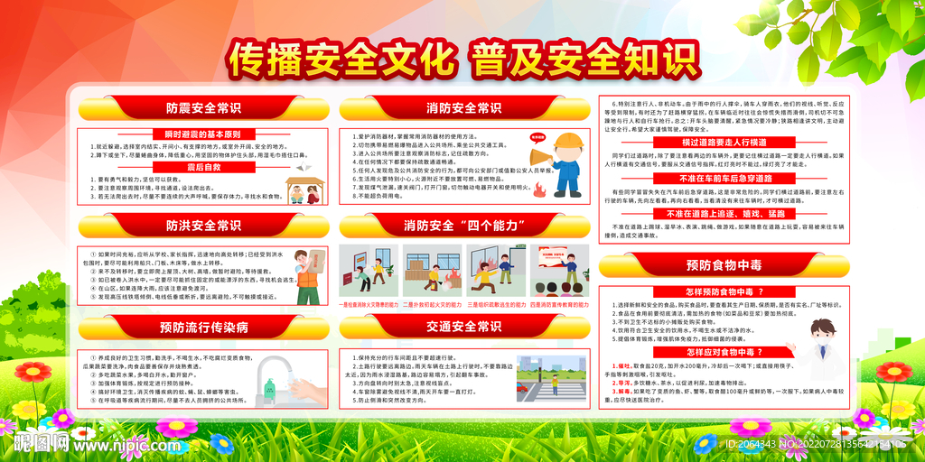 校园安全科普宣传栏
