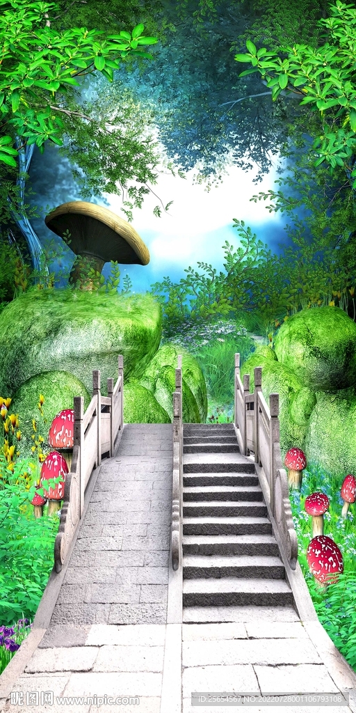 梦幻树林过道玄关