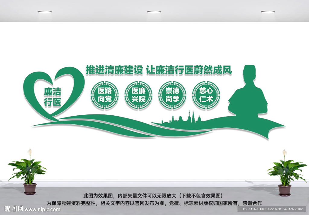 廉洁行医文化墙