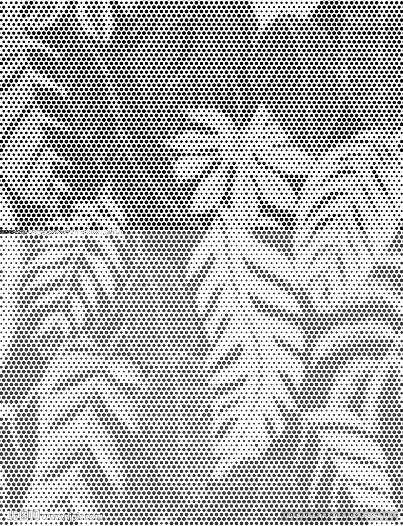 树叶镂空圆点图案