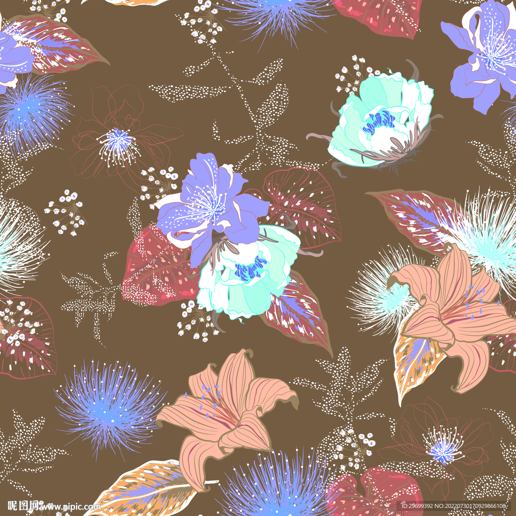 乱花组合花卉