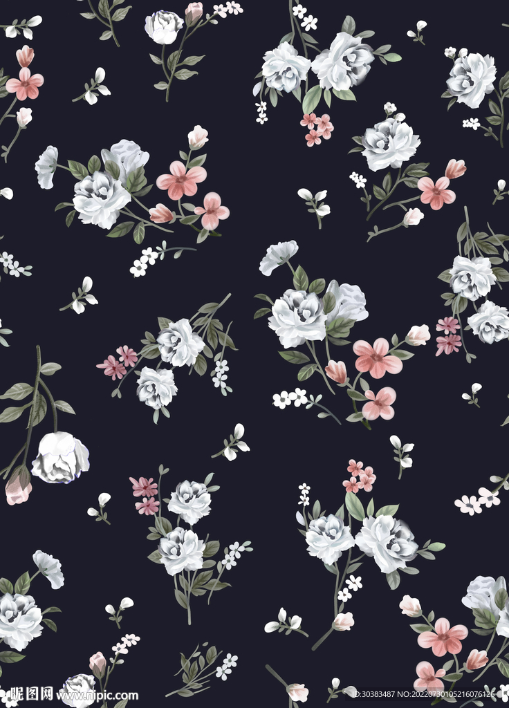 手绘花朵