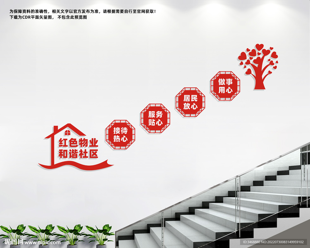 红色物业楼道文化
