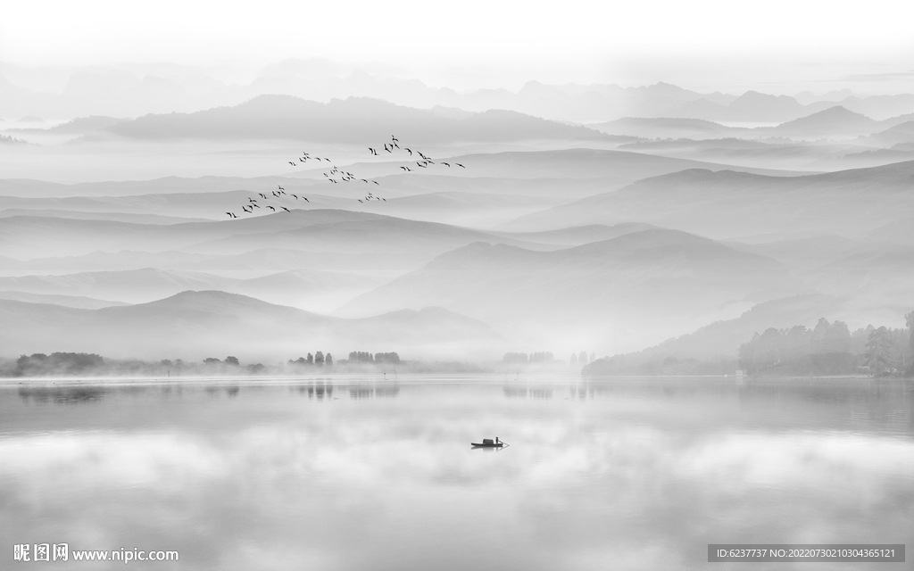 水墨山水画