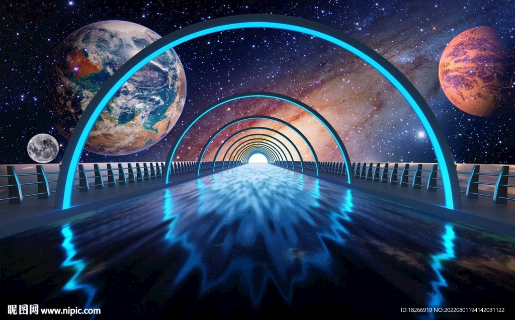 宇宙太空科技背景