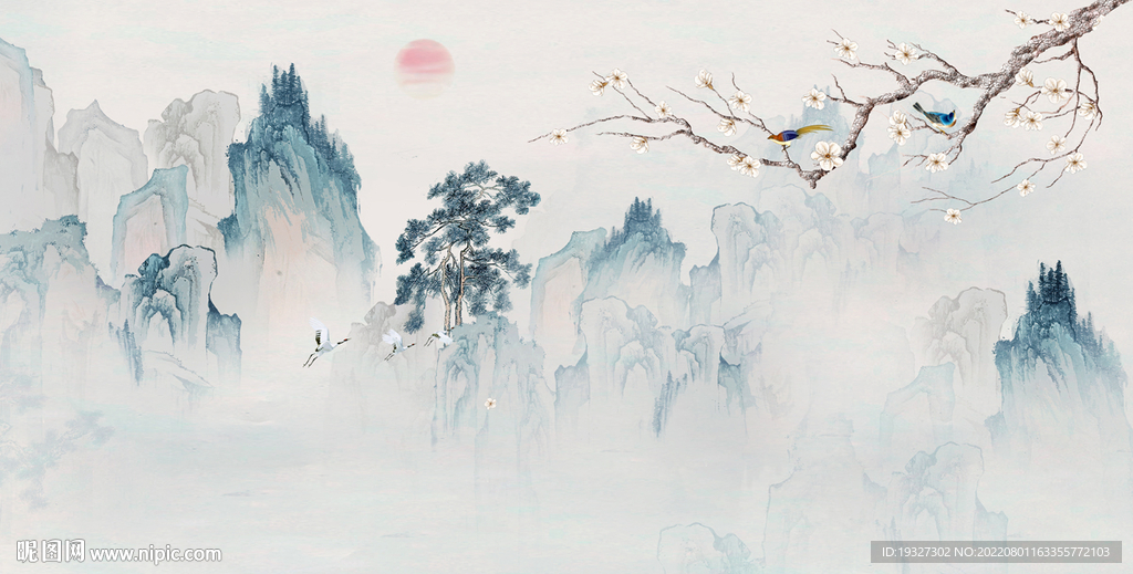 新中式山水国画