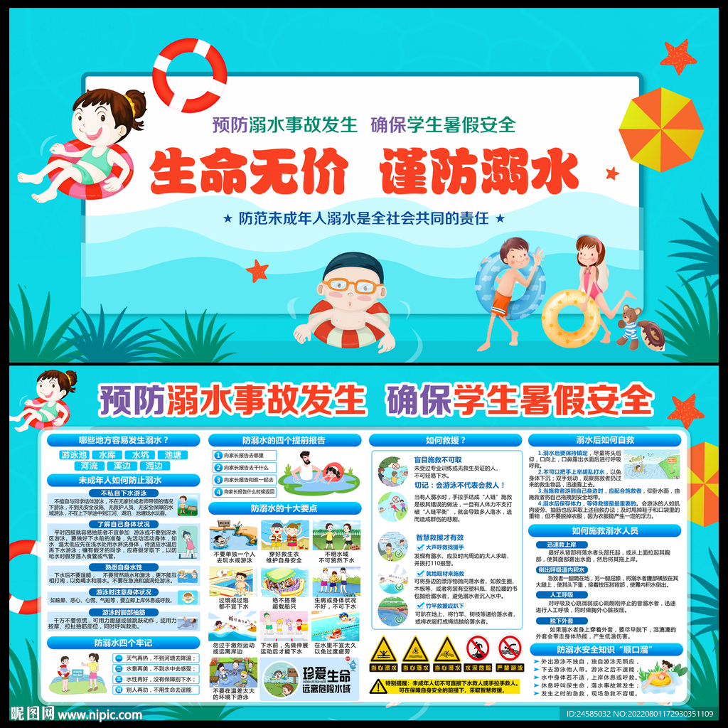 防溺水宣传栏