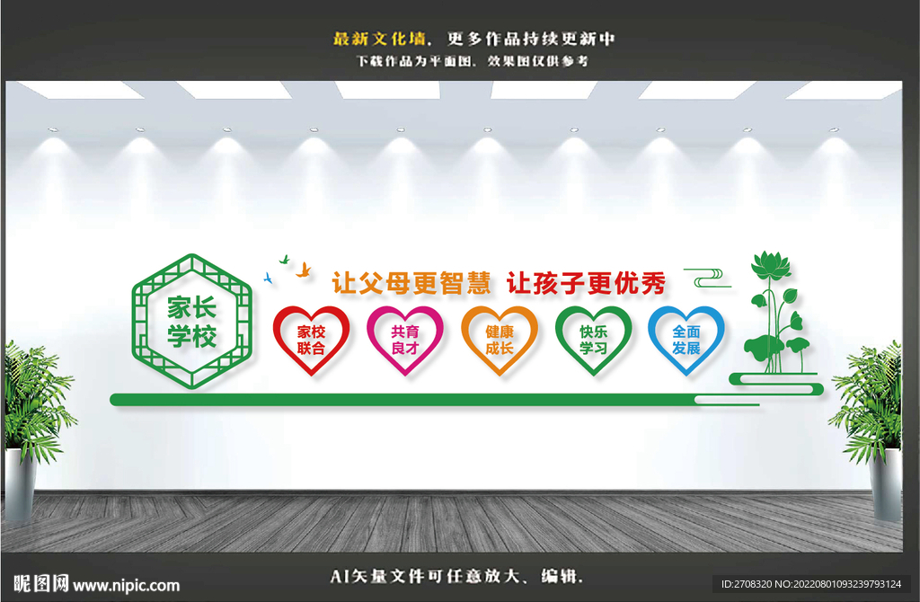 家长学校文化墙