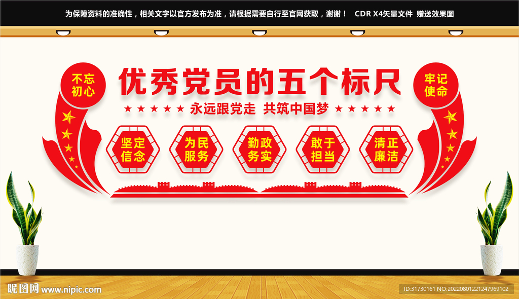 优秀党员的五个标尺