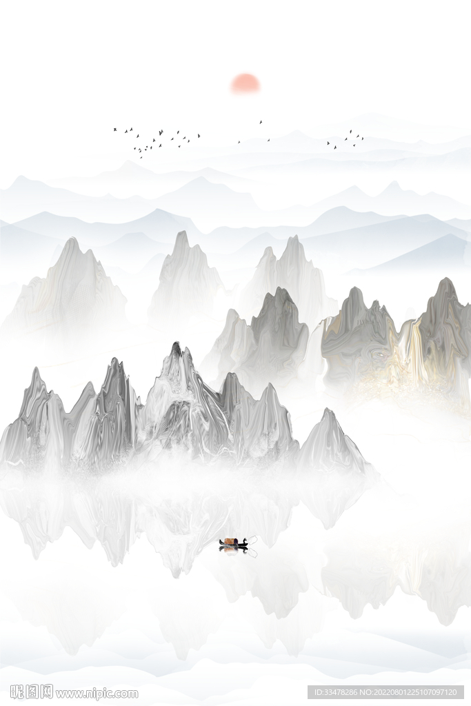玄关山水画