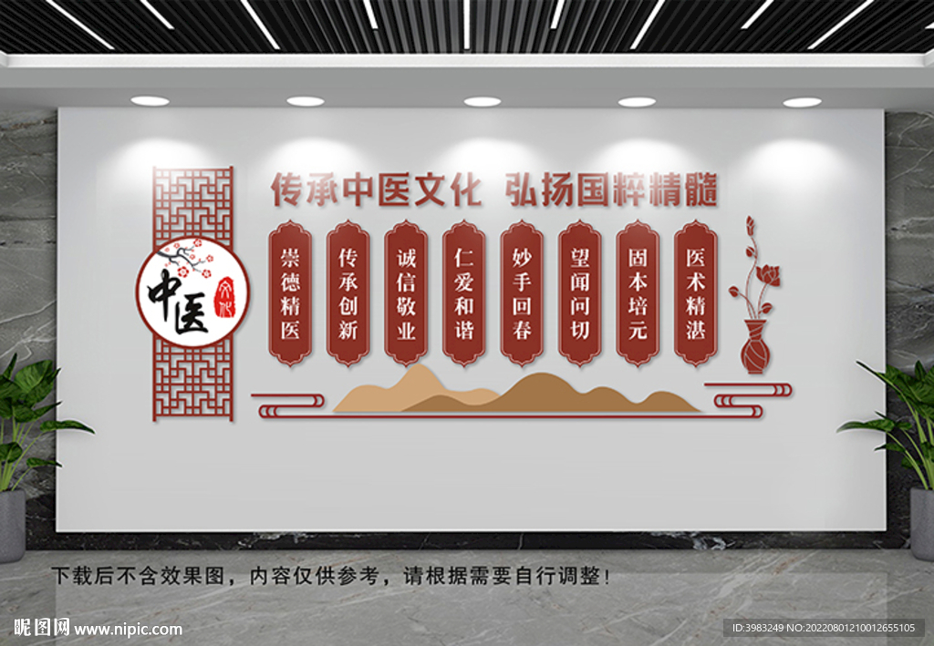 传承中医文化文化墙