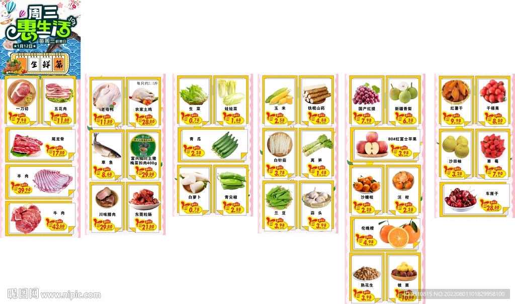 生鲜长图