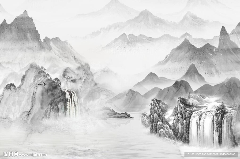 新中式简约背景墙