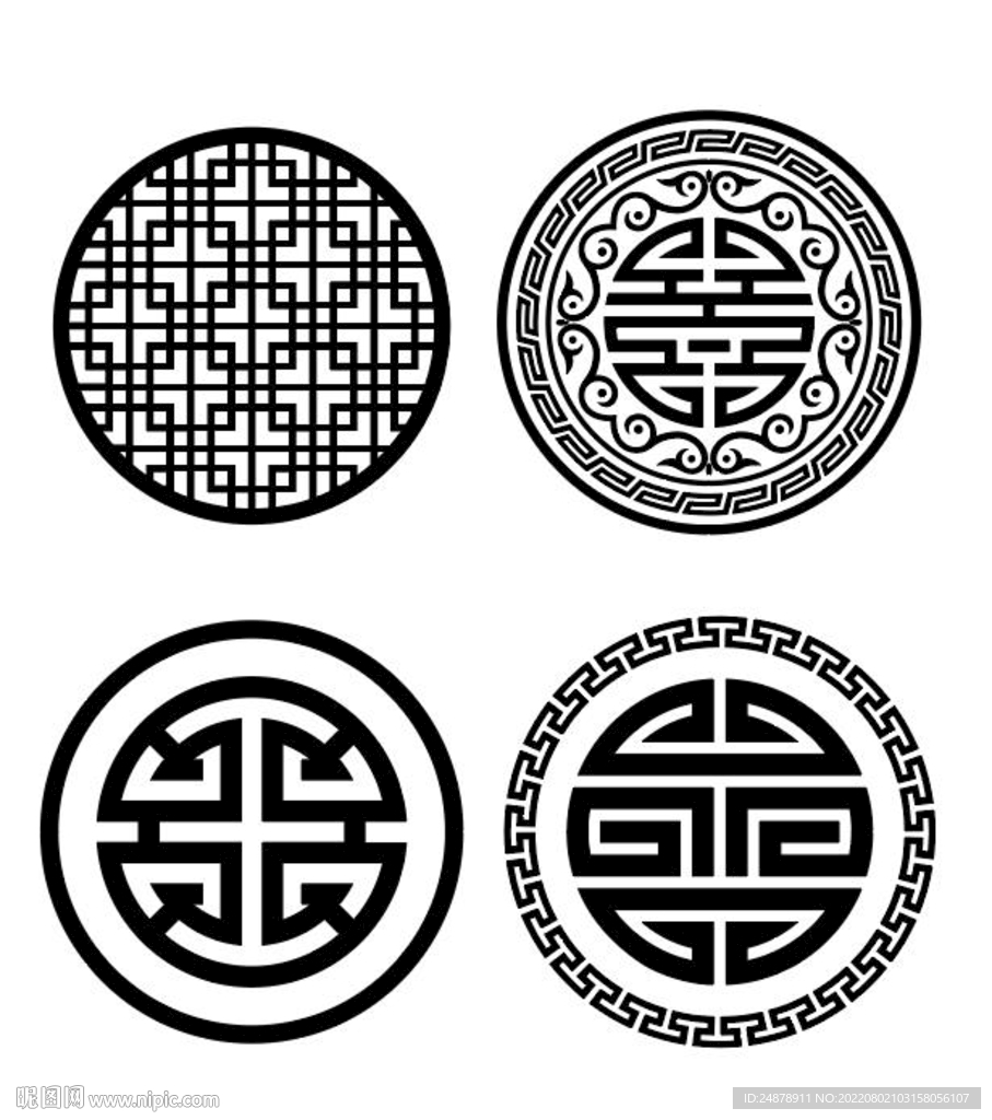 圆形花纹