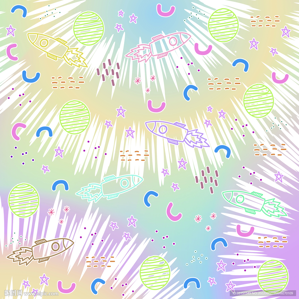 扎染卡通