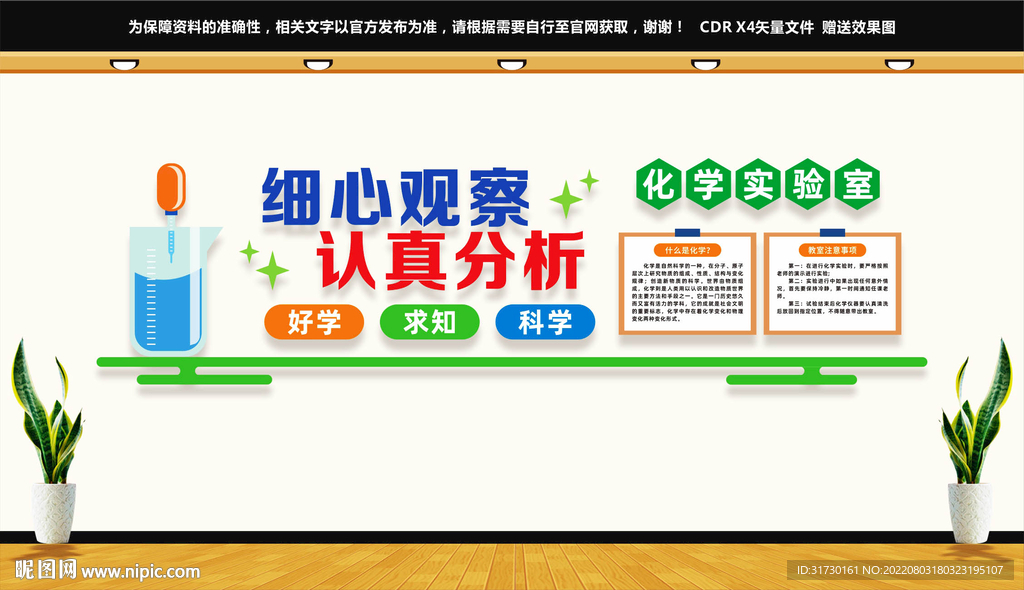 化学实验室文化墙