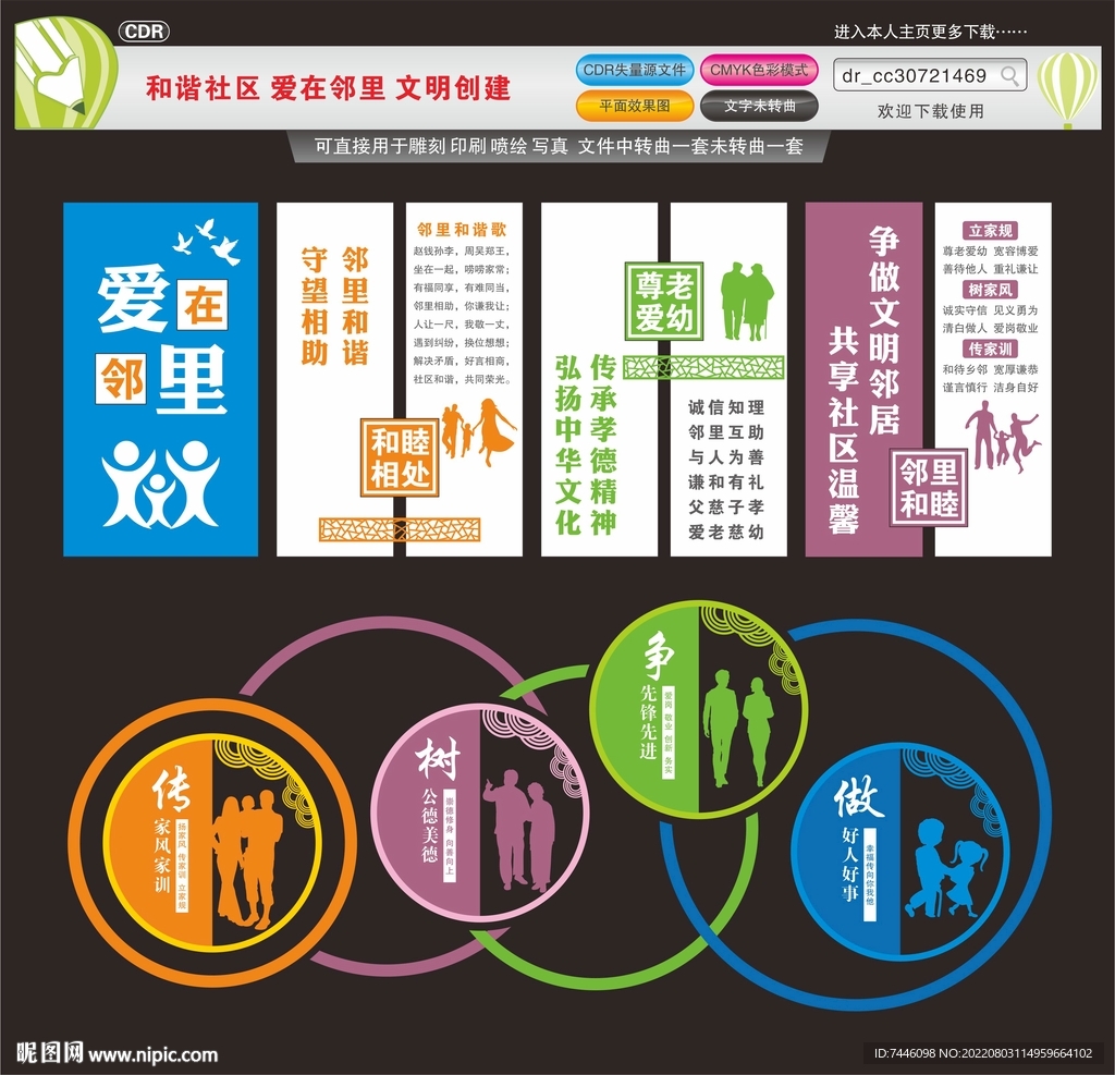 和谐社区爱在邻里文明创建