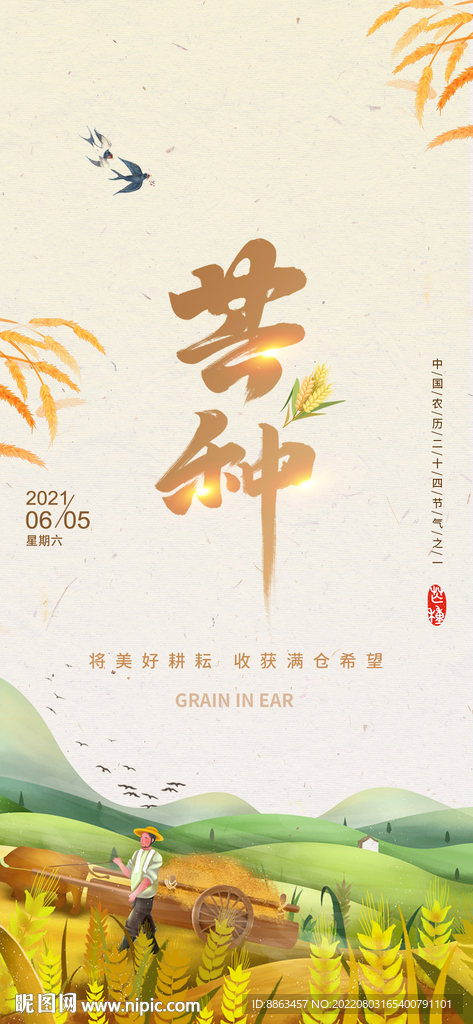 芒种节气海报