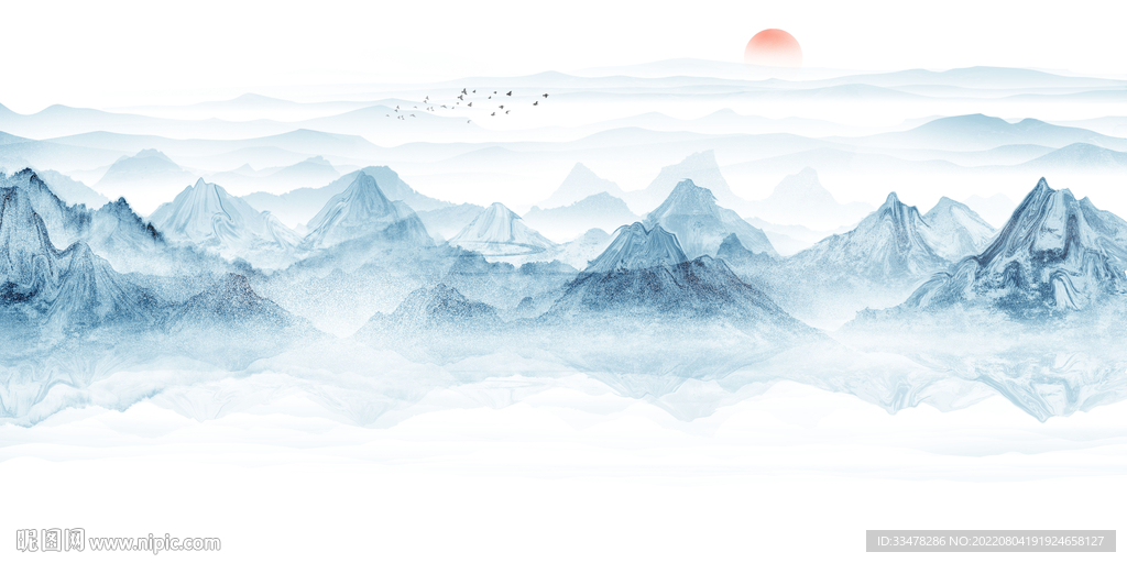 水墨山水画