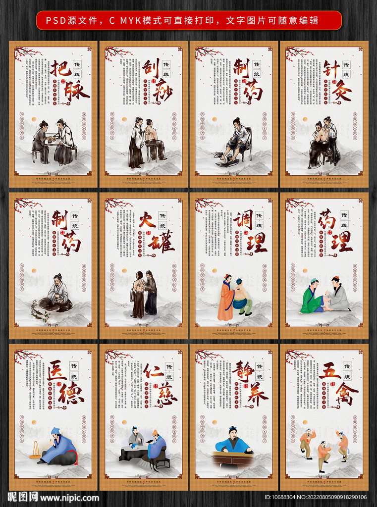 中医养生系列展板
