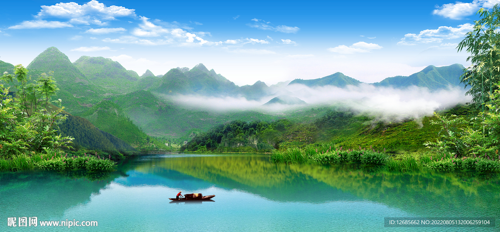 桂林山水设计图__风景_psd分层素材_设计图库_昵图网nipic.com