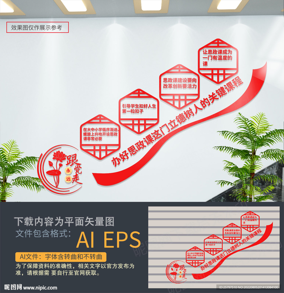 思政课楼梯文化墙