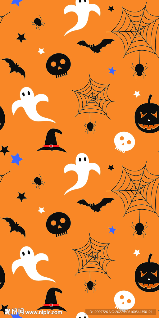 万圣节南瓜蜘蛛网