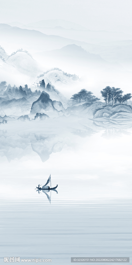 爆款现代山水玄关 TiF分层