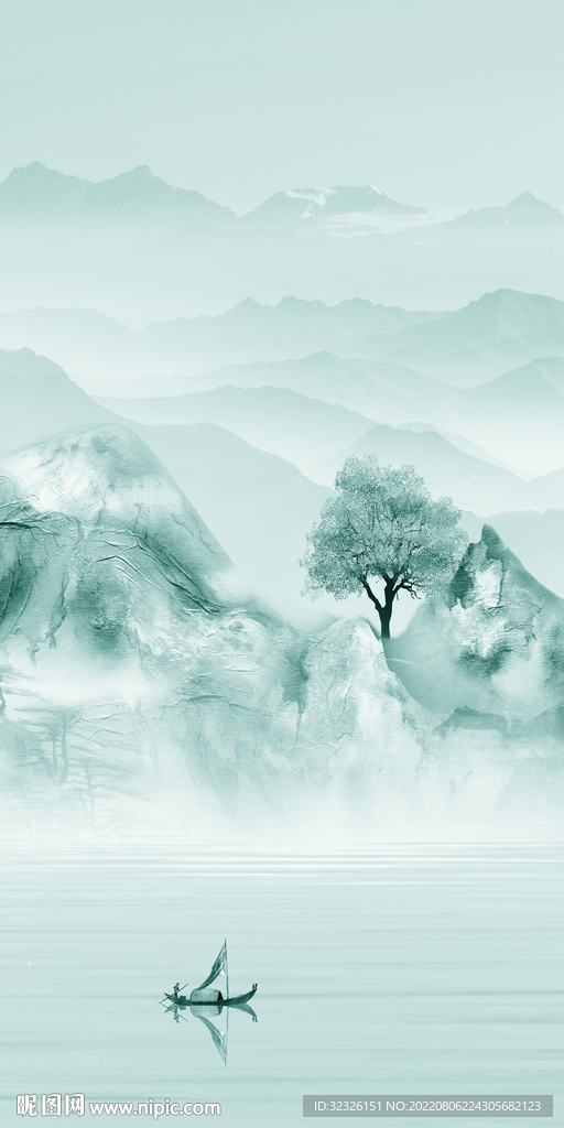 别墅现代山水玄关 TiF分层