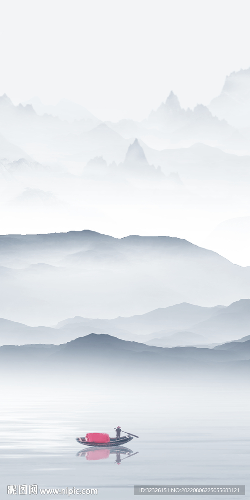 最新现代山水玄关 TiF分层