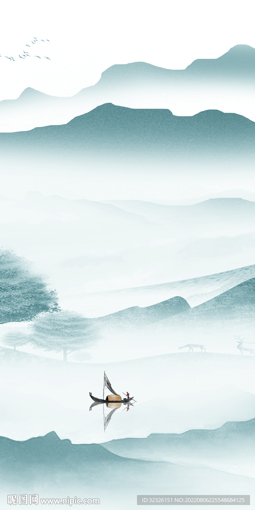 意境 现代山水玄关 TiF分层