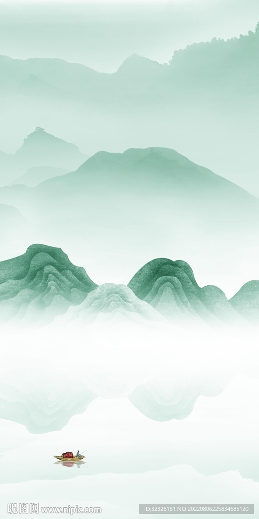 大气 现代山水玄关 TiF分层